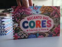 Livro Para Colorir Recanto Das Cores: Colorindo As Flores