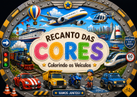 Livro Para Colorir Recanto Das Cores: Colorindo os Veículos