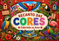 Livro Para Colorir Recanto Das Cores: Colorindo as Aves