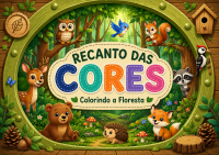 Livro Para Colorir Recanto Das Cores: Colorindo a Floresta