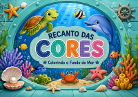 Livro Para Colorir Recanto Das Cores: Colorindo o Fundo do Mar