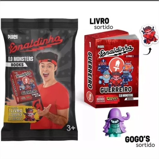 Capa de Elo Monster Book Flow Pack Enaldinho Gogo's Editorial Pixel Capa Mole Em Português 2024